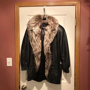 Fox fur coat
